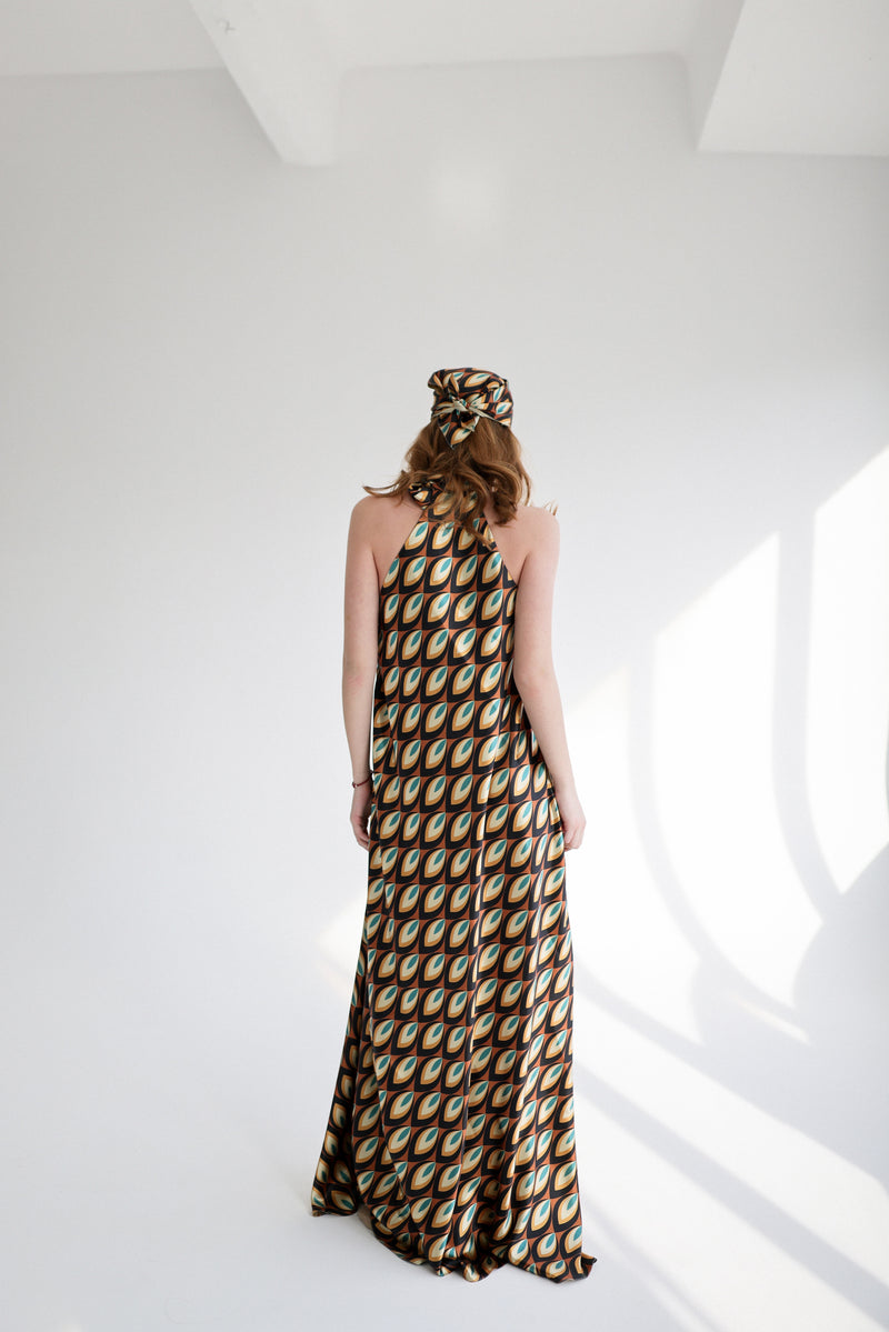 Print maxi dress