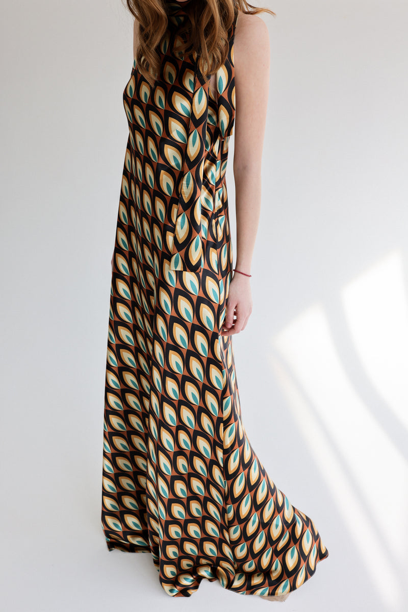 Print maxi dress