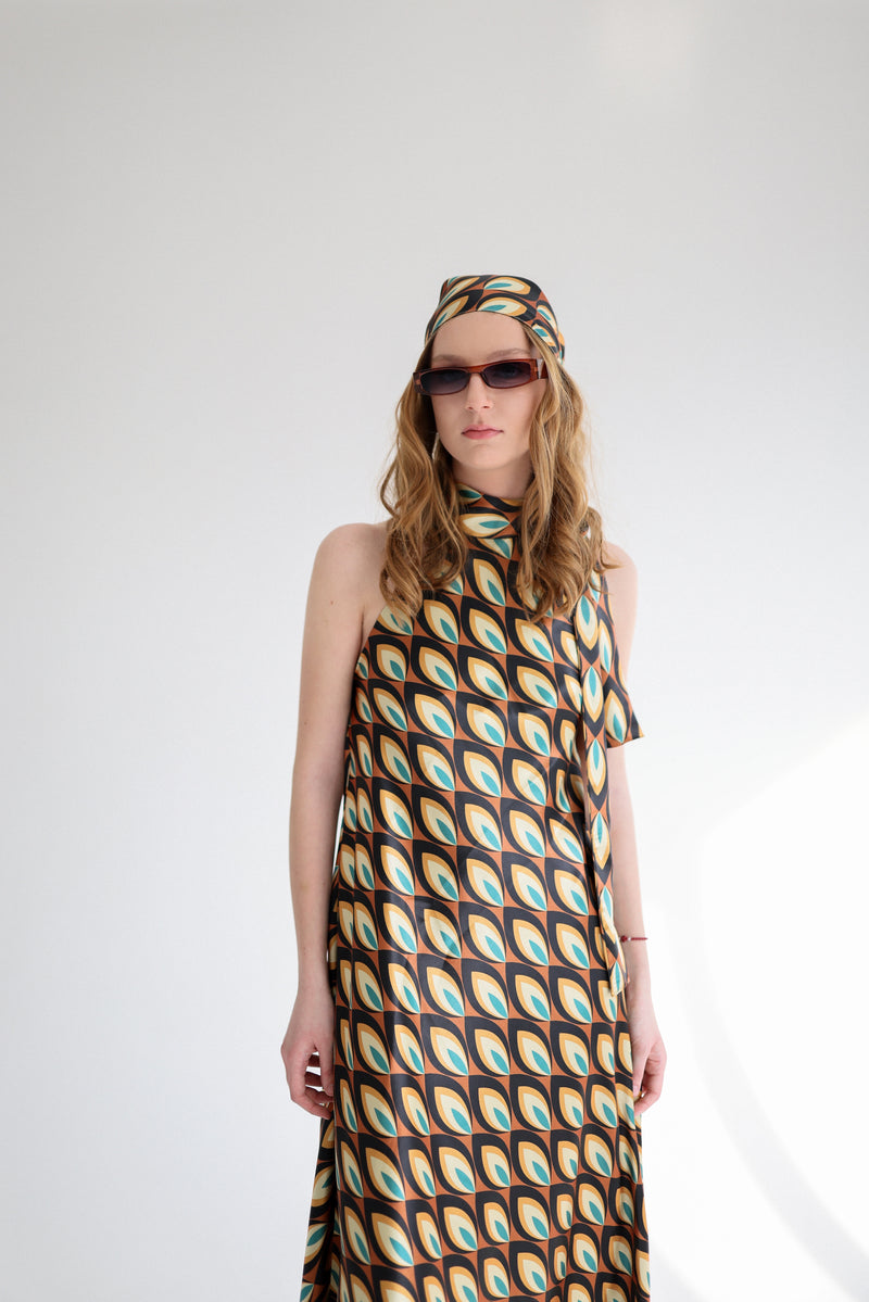 Print maxi dress