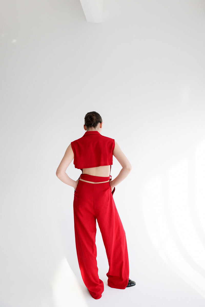 Jampsuit in red